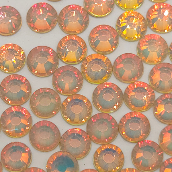Mocha Opal Salmon Non-Hotfix Flatback Glass Rhinestones