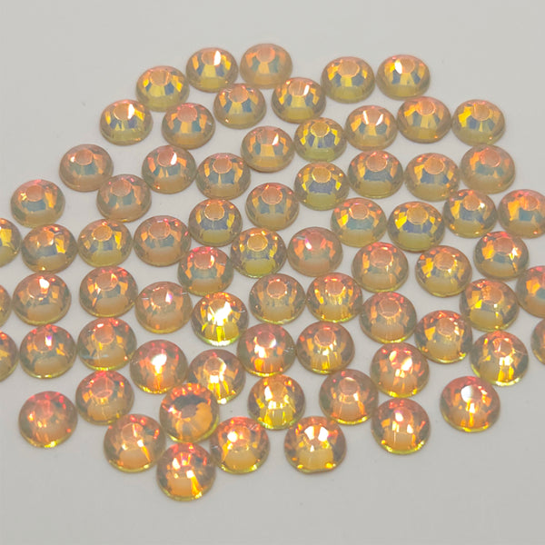 Mocha Opal Salmon Non-Hotfix Flatback Glass Rhinestones