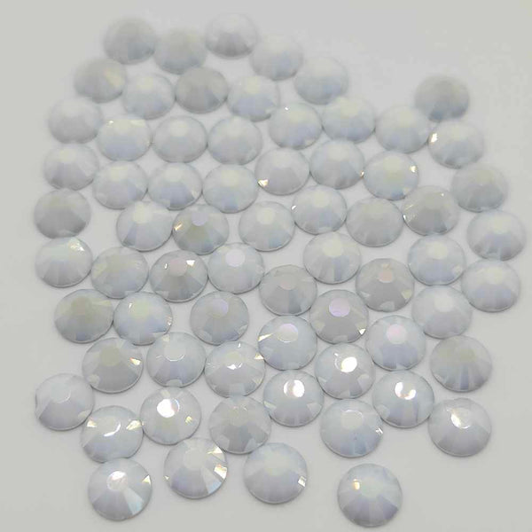 Starry Alabaster Non-Hotfix Flatback Glass Rhinestones