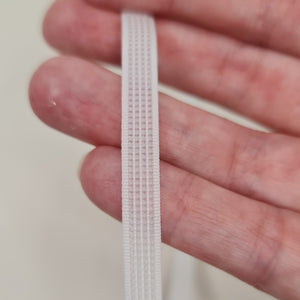 White poly sew through boning 7mm 