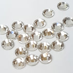 Clear non-hotfix flatback glass rhinestones