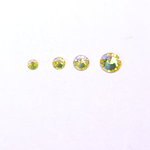 Citrine ab yellow flatback rhinestones