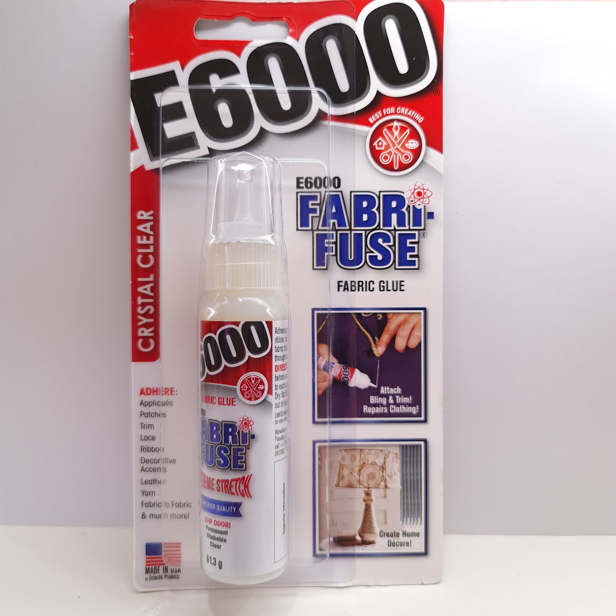 Fabri-fuse E6000 Glue - Pegamento para tejidos - Transparente x59ml -  Perles & Co