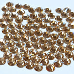 Champagne light gold flatback glass rhinestones