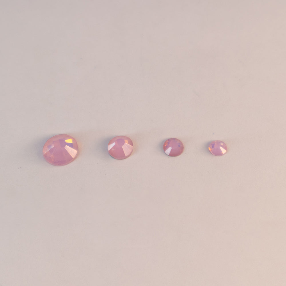 Pink opal non hotfix glass rhinestones